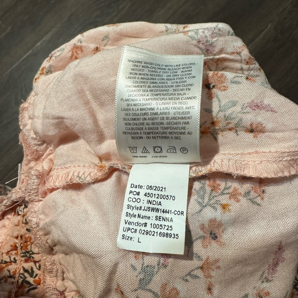 Jessica Simpson Floral Print  Bottoms - Pink and Orange - Picture 7 of 9